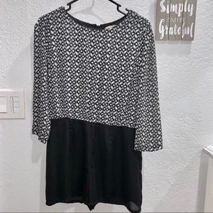 Black and White short rumper!